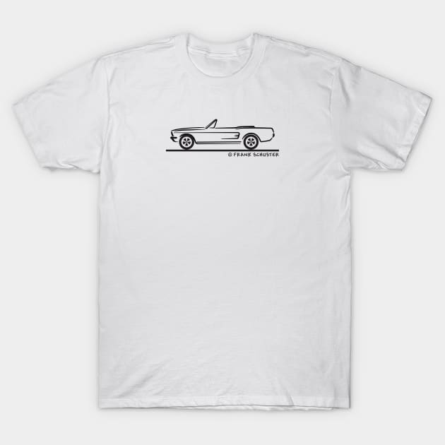 1968 Mustang Convertible Roadster T-Shirt by PauHanaDesign